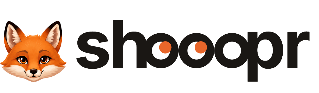 Black text Shooopr brand asset